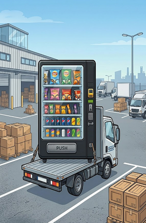 Step 2 - seamless vending machine installation within 2–3 weeks