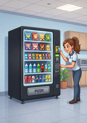 Step 3 - ongoing vending machine management, restocking and maintenance